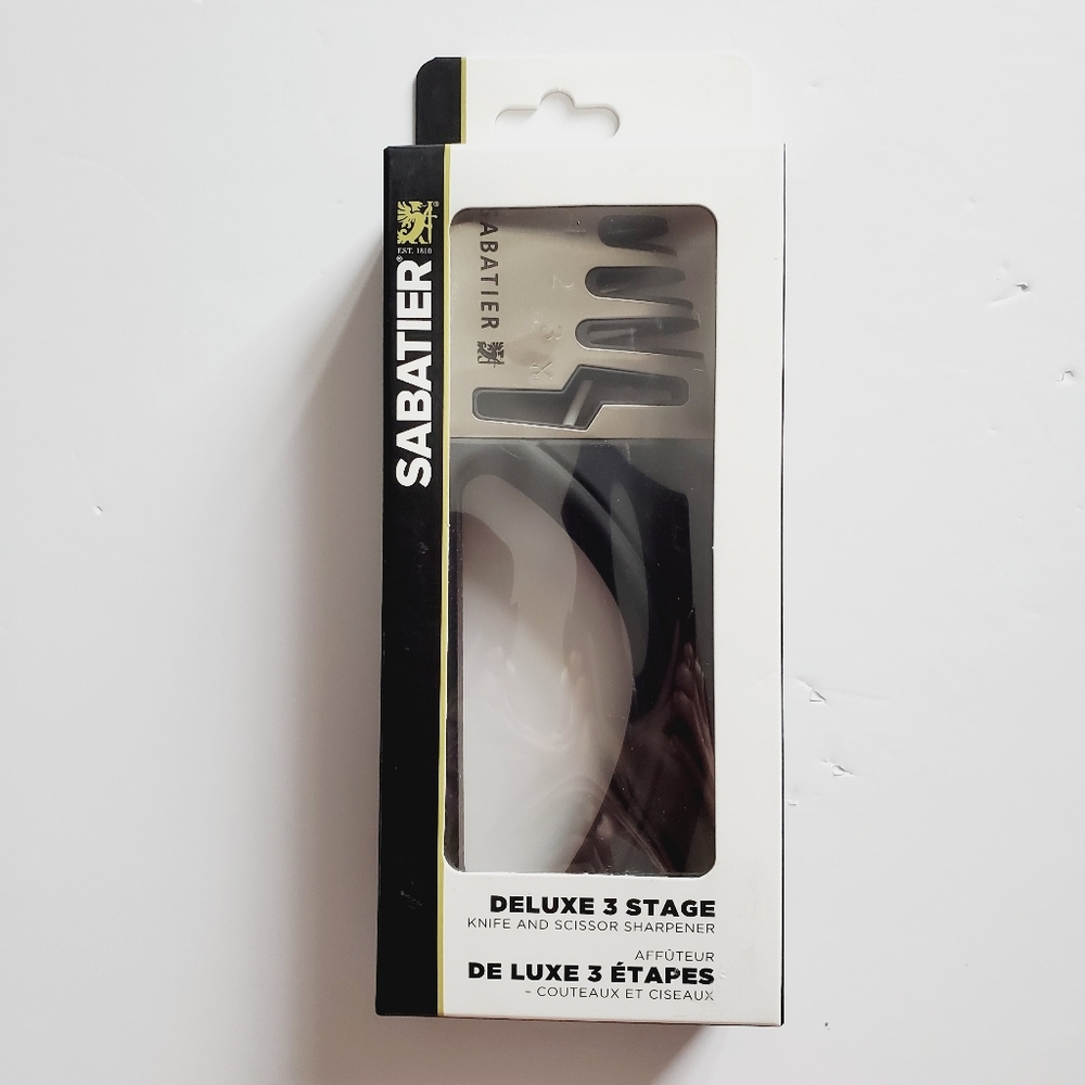 Sabatier Deluxe 3 Stage Knife and Scissor Sharpener